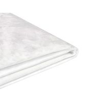 funda reemplazable en terciopelo blanco para cama 160 x 200 cm desmontable lavable fitou