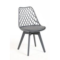 pack 6 sillas mima suprym de polipropileno 824943 cm - gris oscuro