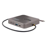 dock usb-c startech mini adaptador multipuerto hdmi doble 4k60hz usb 32 pd 100w sd gbe