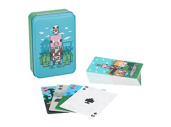 Baraja de cartas - Funko Minecraft Playing Cards, 52 + 2 comodines, Producto oficial