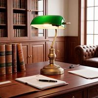 lampara de mesa vintage banker