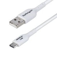 startechcom cable cargador usb-a a usb-c de 3m - cable adaptador usb-a a usb tipo c - 3a - cable de carga y sincronizacian - usb 20 - recubrimiento de tpe - mm - blanco