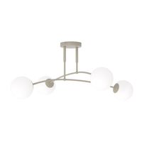 plafon de techo siret moca opal 4 luces