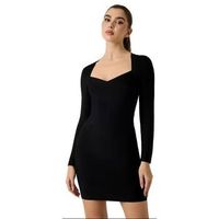 guess vestidos w6bk84 z1787-jblk para mujer