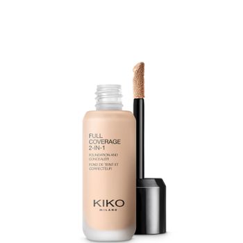KIKO Milano Full Coverage 2-in-1 Foundation and Concealer 25ml (Various Shades) - 01 Neutral
