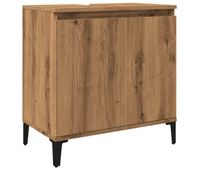 vidaxl mueble de lavabo madera de ingenieria roble artisan 58x33x60 cm