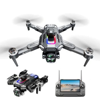 QY A29 PRO WiFi FPV con pantalla LCD de 4,5 pulgadas Controlador Cámara dual HD Servo gimbal 360° Avoid Obstacles Dron R