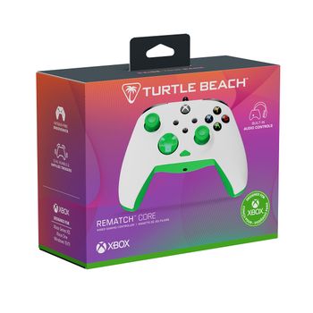 Rematch Core Wired Controller · White Green - Mando para XBOX