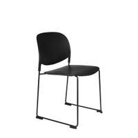 silla de polipropileno negra