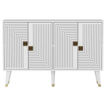 Aparador Ahart Blanco Oro