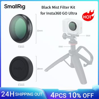 Kit de Filtro de Niebla Negra SmallRig para Insta360 GO Ultra con Cubierta de Lente de Silicona, Diseño de Encaje Rápido que Permite un Fijación Directa -5863