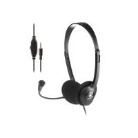 auricular ngs headset ms103 max con microfono y control de volumen longitud cable 15 m color negro
