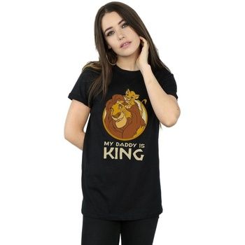 Disney Camiseta The Lion King My Daddy Is King para mujer