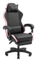 silla gamer mars gaming mgcxbpk negra y rosa reclinable reposabrazos ajustable reposapies cojines