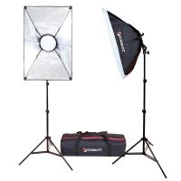 kit completo de iluminacion led continua starblitz para vloggers