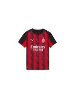 camiseta de futbol puma ac milan home 2526 repl infantil rojo