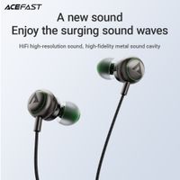 auriculares con cable acefast de 35mm auriculares estereo deportivos para musica auriculares deportivos de musica de 120cm de longitud con microfono accesorios para telefono
