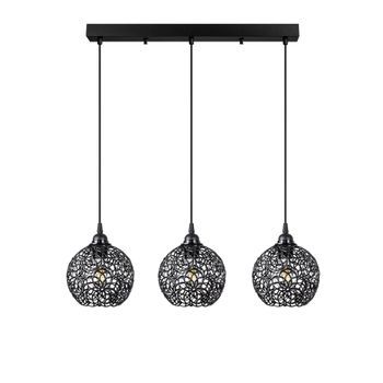 Lámpara De Techo Hay-11885 Negro Metal 69x17x113 Cm