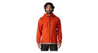 chaqueta impermeable patagonia storm racer naranja para hombre