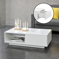 mesa de centro biskra aglomerado 95 x 55 x 31 cm - blanco encasa