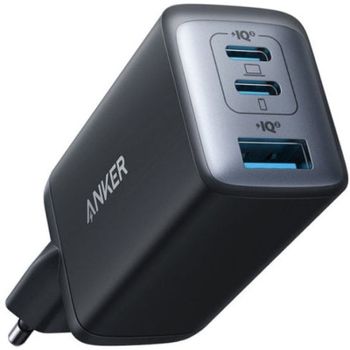 Anker Prime Cargador de Pared 65W 1xUSB 2xUSB-C Negro