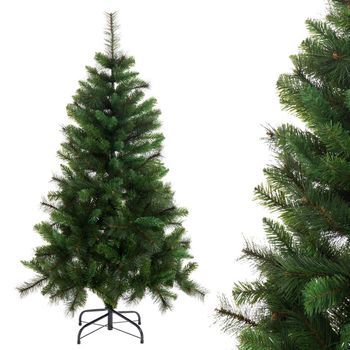 Árbol De Navidad Artificial Plegable Pvc Y Pe Color Verde De 210 Cm Lolahome