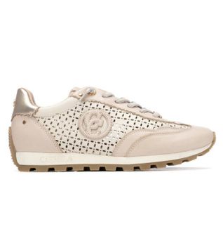 Carmela para mujer. 16311302-BEIGE Zapatillas de Piel 163113 beige (36), Plano, Cordones, Casual