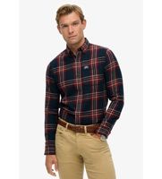 superdry para hombre m4011047a camisa lumberjack marino m casual algodon manga larga