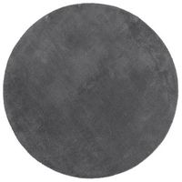 alfombra de pelo corto suave lavable huarte antracita o 200 cm vidaxl