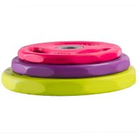 ozio fitness discos pump 30 mm musculacion fitness hierro recubrimiento de goma 125 kg   25 kg  5 kg