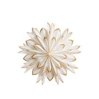 lampara colgante de papel iluminacion decorativa navidena estrella copo de nieve blanco crema svedan