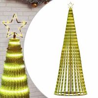 arbol de navidad led 475 leds blanco calido 247 cm vidaxl