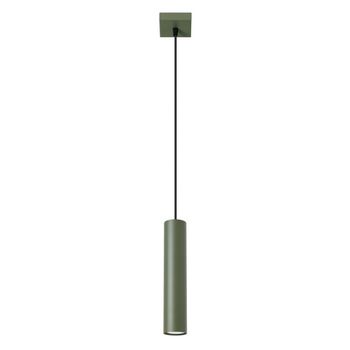 Lámpara colgante vaza verde oliva, 1 luz