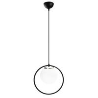 lampara de techo dolunay-4491 blanco negro metal vidrio 26x15x126 cm