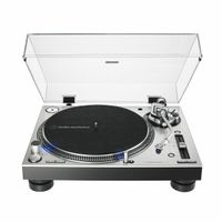 audio-technica at-lp140xp giradiscos profesional manual de traccion directa - plata
