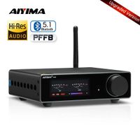 aiyima a80 amplificador de potencia estereo bluetooth pffb con dac tpa3255 mejorado 300wx2 clase d amplificador digital de alta resolucion entrada rca trs opt coa usb