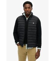 superdry para hombre m5012341a chaleco fuji lite padded negro m casual sostenible nylon reciclado