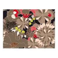 papel pintado 3d - motivo floral - gris 250x193 cm