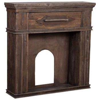 Marco De Chimenea De Madera 121x32.5x120h Cm