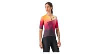 camiseta de competicion castelli free speed 3 para mujer azul naranja