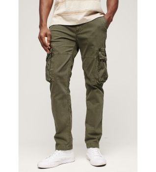Superdry para hombre. M7011132A Pantalón cargo Core verde (30/32), Casual, Algodón