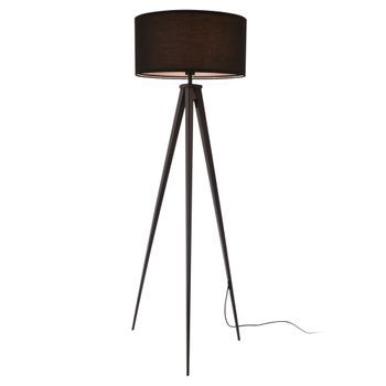 Lámpara De Pie - Trípode - Faro - 3 Patas - Altura 153 Cm - Moderna - Diseño - Iluminación Interior - Luz Efectiva - Negro - 1 X E27 - 60w [lux.pro]®