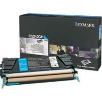 lexmark c5242ch original cyan high capacity toner cartridge