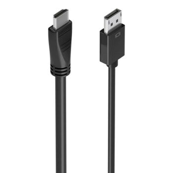 Cable conversor DisplayPort Aisens A125-0896 5m 4K@60Hz HDMI Macho Premium Unidireccional Negro