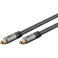 cable toslink goobay 65308 10 m negroplata