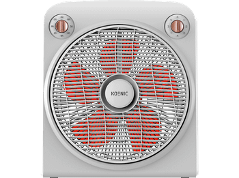 Ventilador de sobremesa - KOENIC KFF 305025, 50W, 3 Velocidades, Temporizador, Blanco