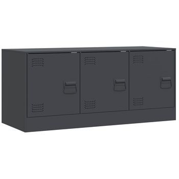 Mueble Para Tv De Acero Gris Antracita 99x39x44 Cm Vidaxl