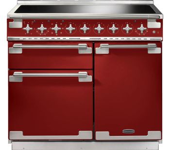 RANGEMASTER Elise 100 Electric Induction Range Cooker - Red & Chrome, Red