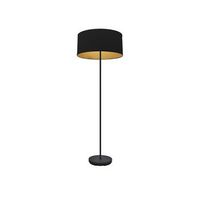 pie salon anuska 1xe27 negronegro-oro 162x40x40 cm