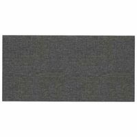 cabecero de pared 12 uds 60 x 30 cm gris oscuro tela vidaxl